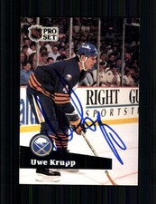 Uwe Krupp NHL USA Traiding Card Original Signiert + A 252596