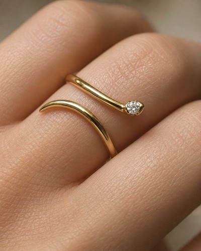585 gold ring - ring, mit