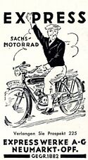 Express Sachs Motorrad Neumarkt Reklame 1936 Express Werke Werbung