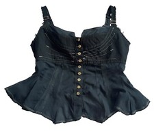 Sehr seltenes tiefgrünes glamourös schickes Bustier Marithé und François Girbaud