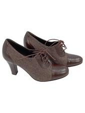 BALLY Damen Schnürschuhe Oxford Pumps 36.5 Braun Klassisch Elegant Business