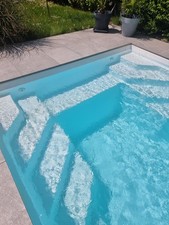 Gfk Schwimmbecken 7,60x3,20x1,50 Swimming Pool Zubehör Einbaubecken 