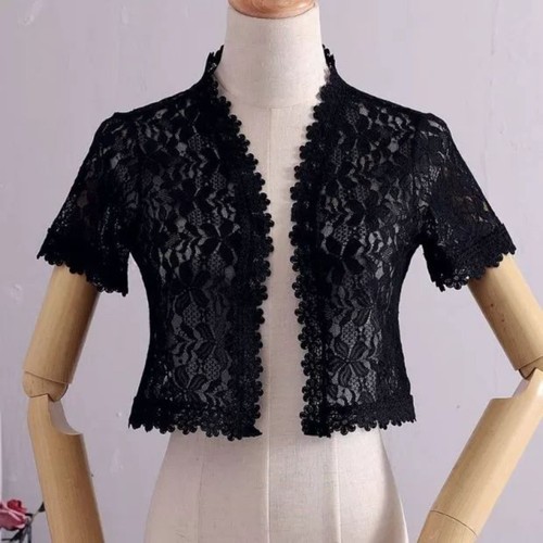 Damen floral spitze bolero - floral,