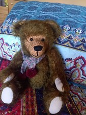 Teddy Bär Künstlerbär Mohair 40 cm groß Handarbeit selbstgemacht