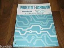 #H096 HONDA CIVIC SHUTTLE/WAGON MJ 1989 4G SCHALTPLAN WERKSTATT HANDBUCH 64SH561