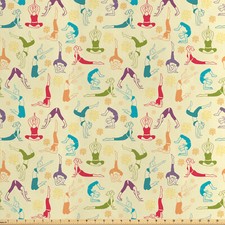 Yoga Satin Stoff als Meterware Workout Fitness Mädchen