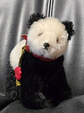 Hermann Hirschaid Teddy Bär, Pandabär, Panda, Mohair limitiert von 1996