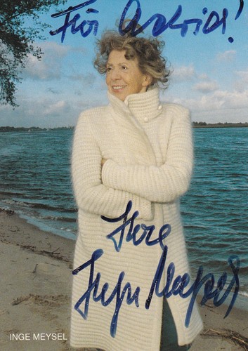 Inge meysel originalautogramm - inge,