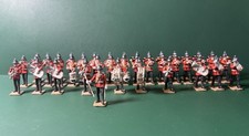 Zinnfigur Britische Garde Musik Spielmannszug Led Soldiers Marching Band GB 35mm