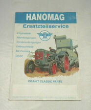 531  Hanomag Ersatzteilservice Katalog Granit Classic Oldtimer Mc Cormick Deutz