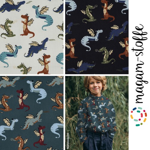 Magam stoffe drachen - magam-stoffe, kinder