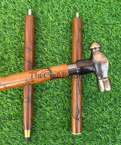 Messing hammergriff gehstock - messing,