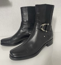 Konstantin Starke Stiefelette Boots aus Leder Gr 40 in schwarz 