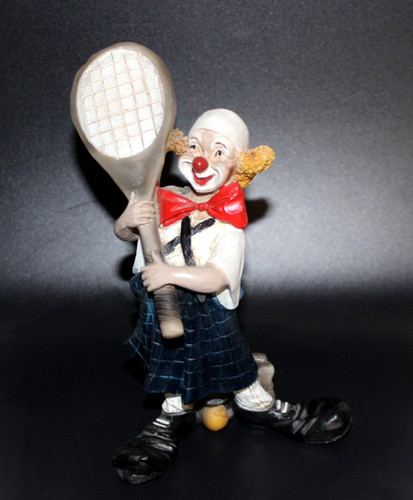 Keramik clown figur - clown,