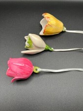 SELTEN Große Villeroy & Boch Spring 3x Flower Bells Ostern Tulpe Schneeglöckchen