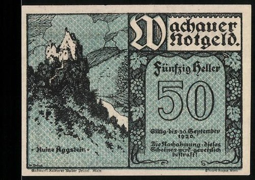 Notgeld spitz donau 1920 - spitz,