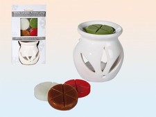 Weiße Keramik-Aromalampe mit