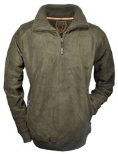 Hubertus fleece troyer oliv - fleece,