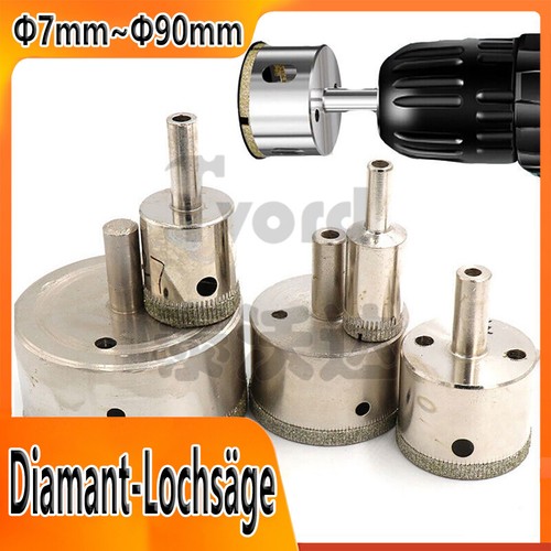 φ7mm 90mm diamant lochsäge - Φ7mm~90mm, diamant-lochsäge