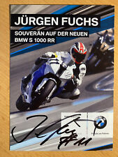 Jürgen Fuchs Original Autogramm handsigniert Motorrad Rennfahrer Deutschland