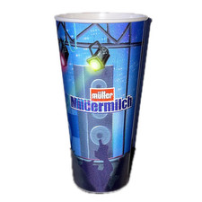 Müllermilch 3D Becher Werbeartikel Milchbänger Müller Rock Band Punk Musiker