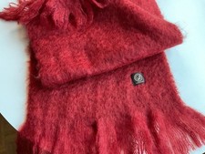 Schal Mohair Rot Neuwertig 