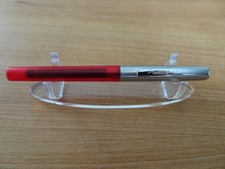 Pelikan Pelikano P450 transparent rot silber Füller Schulfüller 2000 Vintage RAR