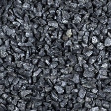 Kieselsteine Garten Zierkies Basalt 25 kg Anthrazit Aquarium Kies Basaltsplitt