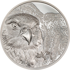 500 Togrog Mongolian Falcon Falke Ultra High Relief Mongolei 1 oz Silber PP 2023