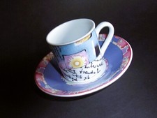 PORZELLAN-TASSE - 2 tlg