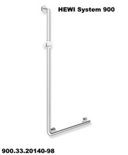 HEWI Wandstange mit höhenverstellbaren Brausehalter + Winkelgriff - UVP 440 EUR