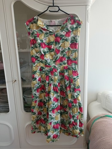 Vintage damen kleid - vintage, blumen
