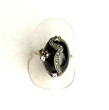 Designer Ring mit Onyx