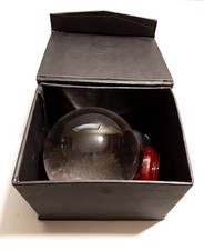 Klare Kristallkugel Quarz + Holzständer. 100mm. Heilkugel. Wahrsagen.