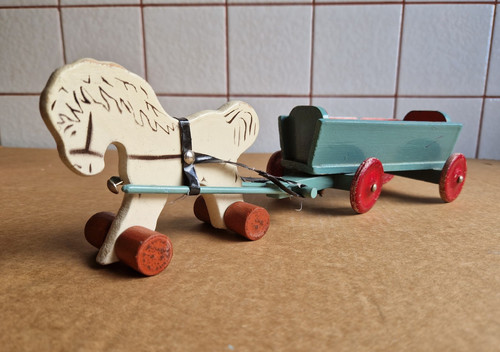 Holzspielzeug ddr pferd mit - ddr,,