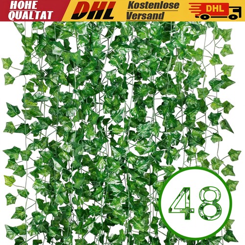 48x efeugirlande künstlich - efeugirlande,