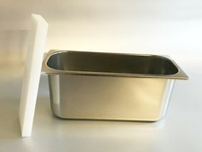 Edelstahlwanne 7 Ltr. - Eis, Metzger, Gastronomie - Neu - inkl. Acryl-Einleger