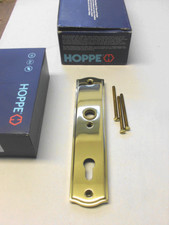 Hoppe Schutzbeschlag Meran Messing Haustür Innenschild 92 PZ
