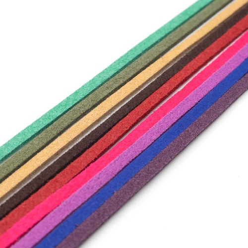 Wildlederimitat band 3mm - wildlederimitat,