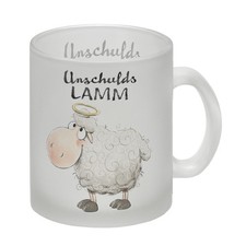 Schaf Glas Tasse mit Spruch