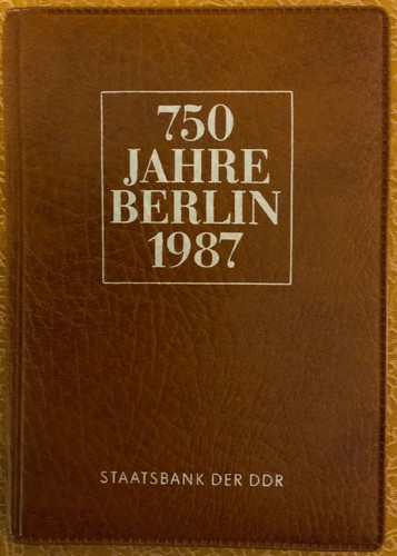 Ddr 1987 mappe 750 - 1987, jahre