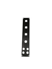 2he rackblende schwarz - 2he,