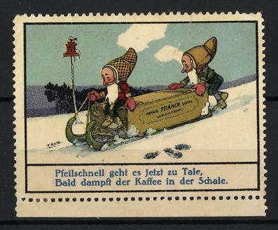 Künstler reklamemarke - künstler-reklamemarke, f