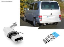 Fox Sportauspuff VW T4 Bus Transporter Caravelle Multivan mit 160x80 flachoval