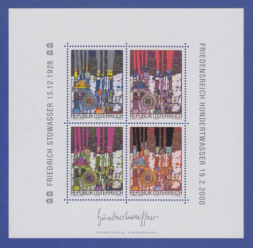 österreich 2000 blockausgabe - 2000,