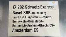 D 202 Eisenbahn Zuglaufschild