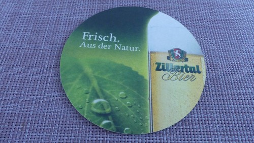 Bierdeckel zillertal bier - "zillertal, bier"