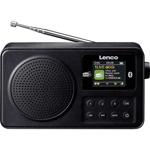 Lenco pdr 033bk kofferradio - pdr-033bk,