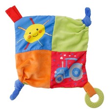 Schmusetuch Kuscheltuch Wieslinge Tom mit Beißring abnehmbar Greifen und Spielen