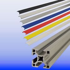Abdeck Profil N10 Kunststoff für Aluprofil 40x40N10 / 45x45 N10 B Raster 2m Stab